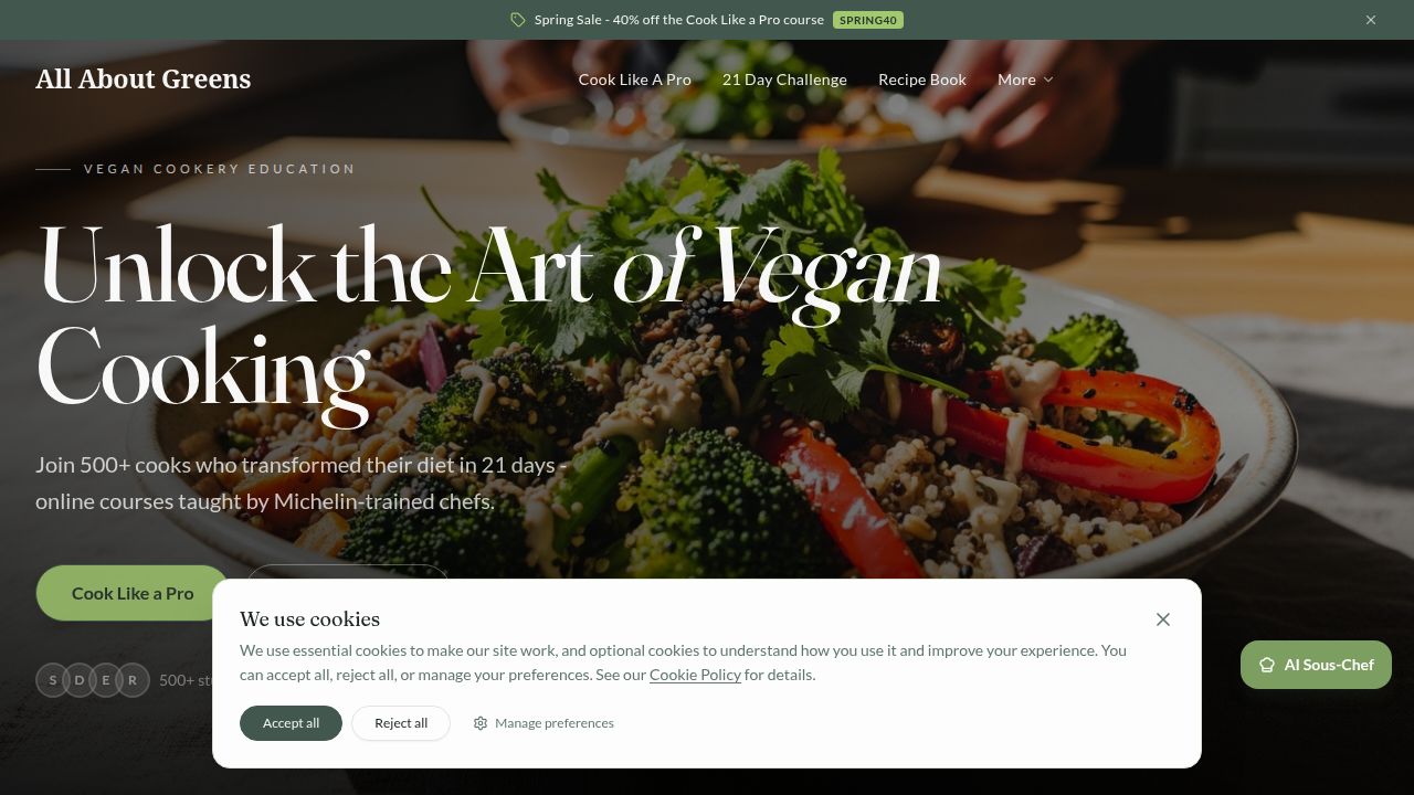 All About Greens logo